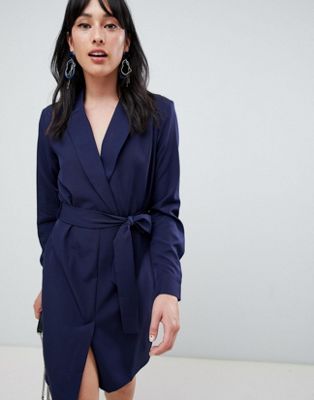 Unique 21 tailored belted wrap dress | ASOS