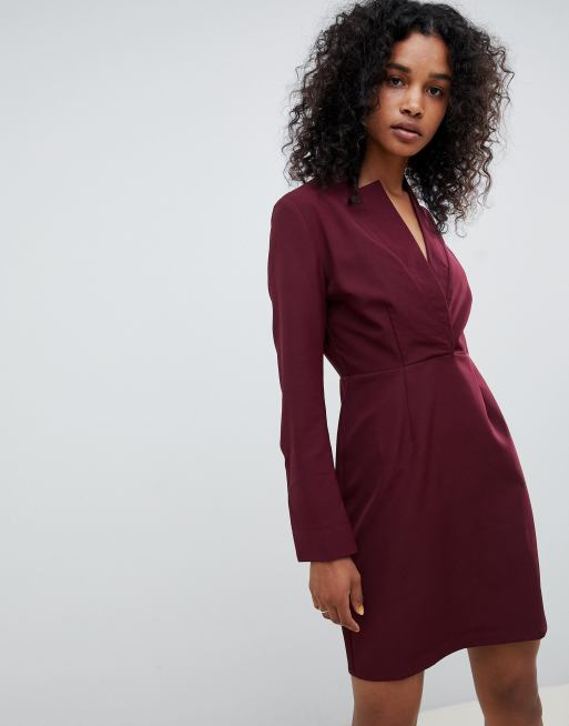 tailored collar dress