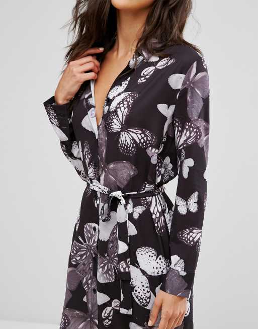 Vestito chemisier fiori sales