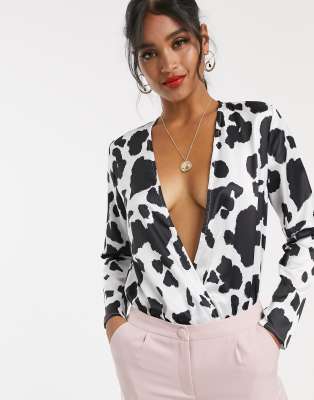 cow print bodysuit