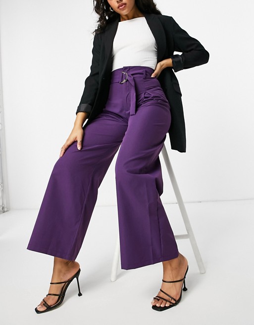 Unique21 belted high waisted trousers