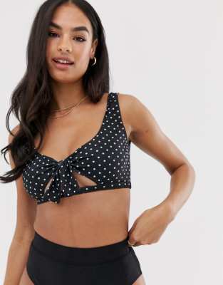 asos polka dot bikini