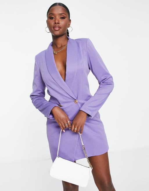 Robe blazer violette new arrivals