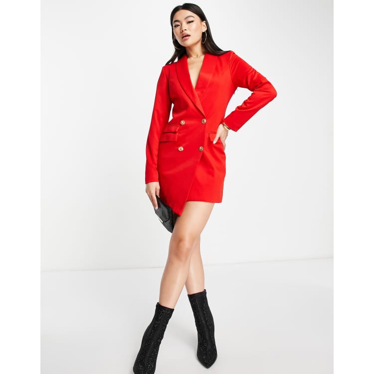 Blazer red clearance dress