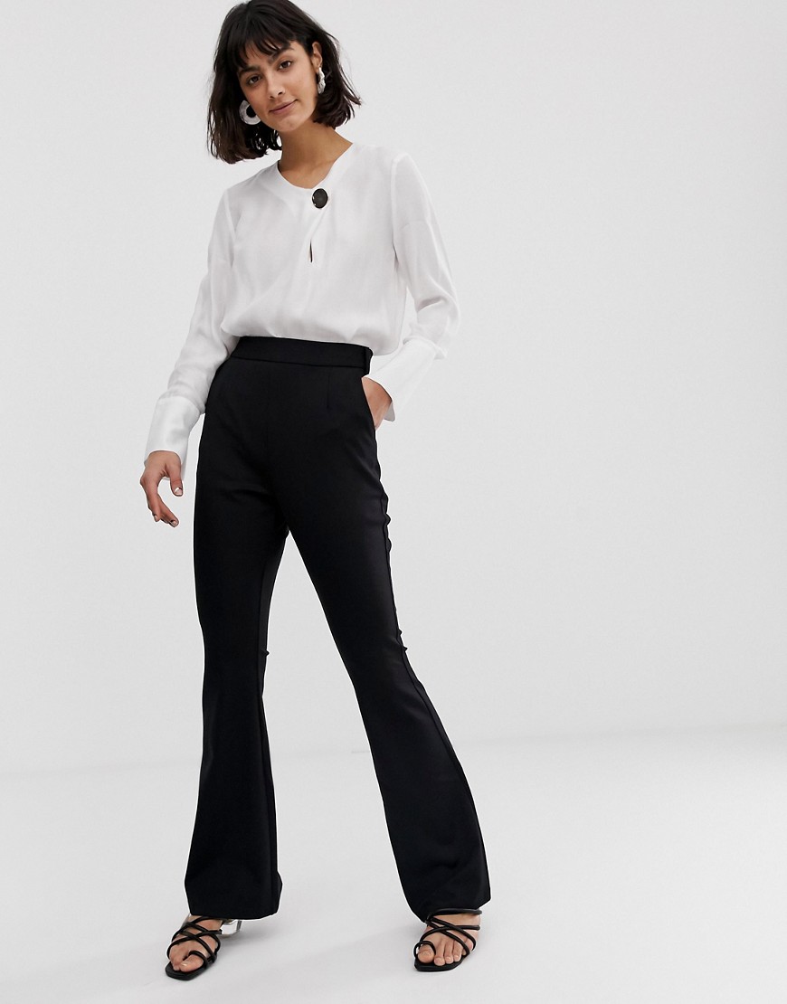 Unique21 - Elegante broek met hoge taille-Zwart