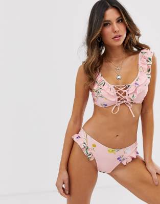 asos ruffle bikini