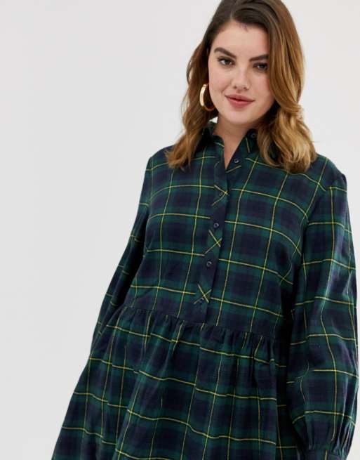 Unique21 Hero check smock dress