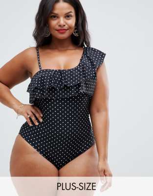 asos polka dot swimsuit