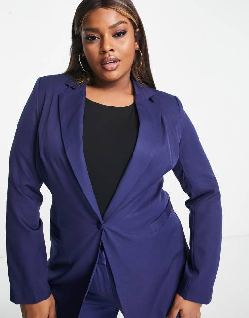 Plus size shop navy blazer