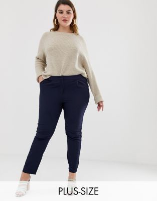 plus size ankle grazer trousers