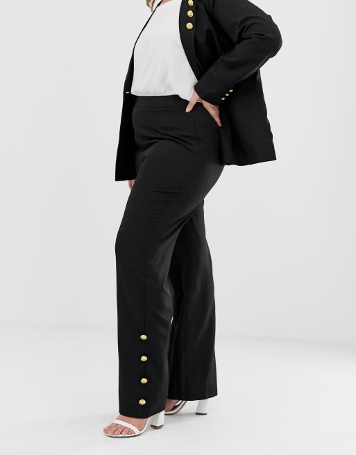 UNIQUE21 Hero Plus velvet blazer & wide leg pants two-piece