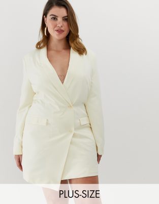 plus size tuxedo jacket dress