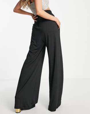 flowy black trousers