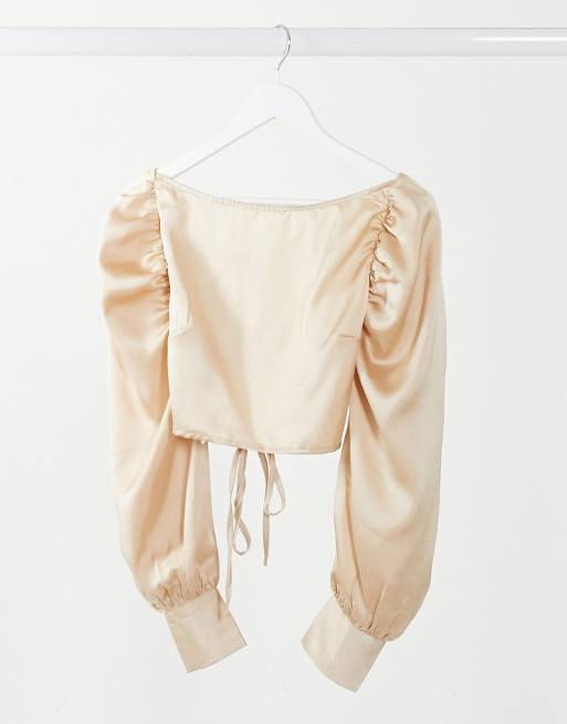 Unique21 open back top in oyster, 4 of 4