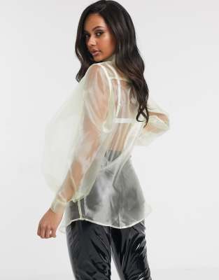 asos cream blouse