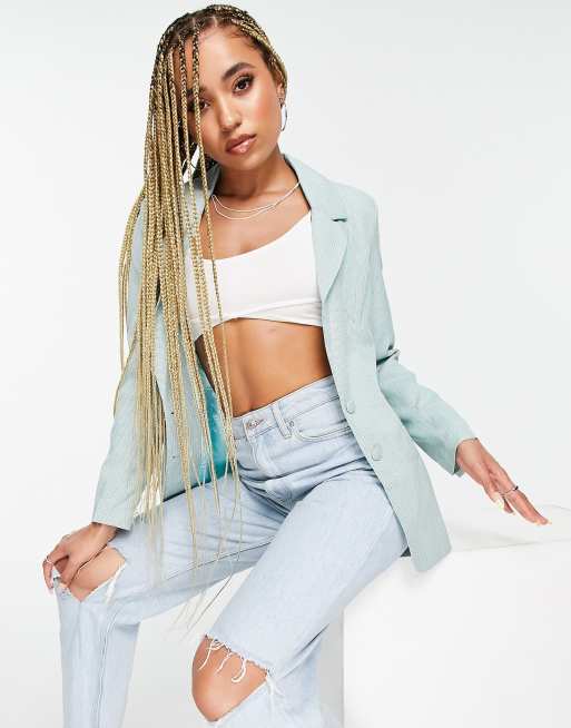 Unique21 single breasted blazer in blue