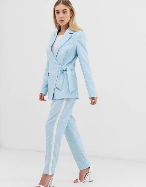 UNIQUE21 tie front blazer & trousers co-ord, 3 of 3