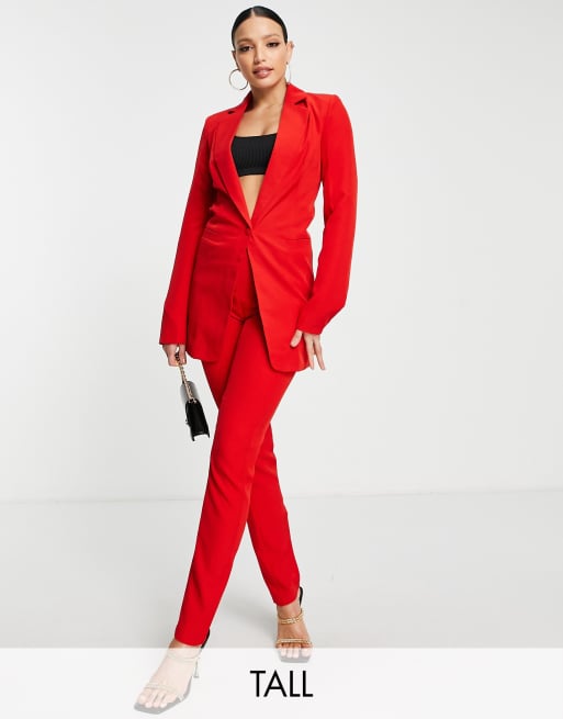 Red shorts and hot sale blazer set