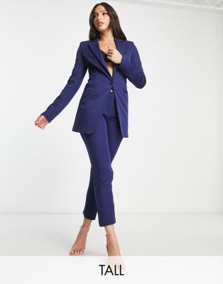 Unique21 Tall longline blazer co-ord in navy