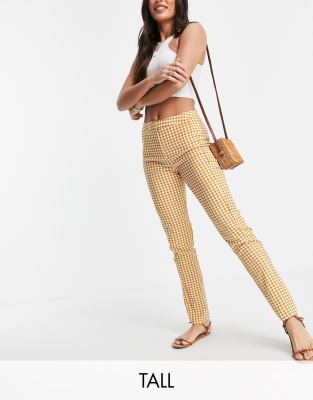 Unique21 Tall - Pantalon d'ensemble ajusté à carreaux - Beige | ASOS