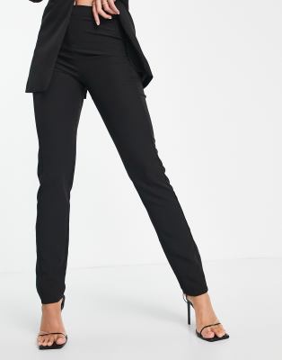 ladies black fitted trousers