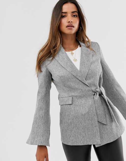 Unique21 tie front blazer | ASOS