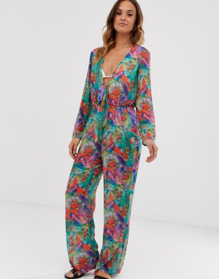 asos tropical jumpsuit
