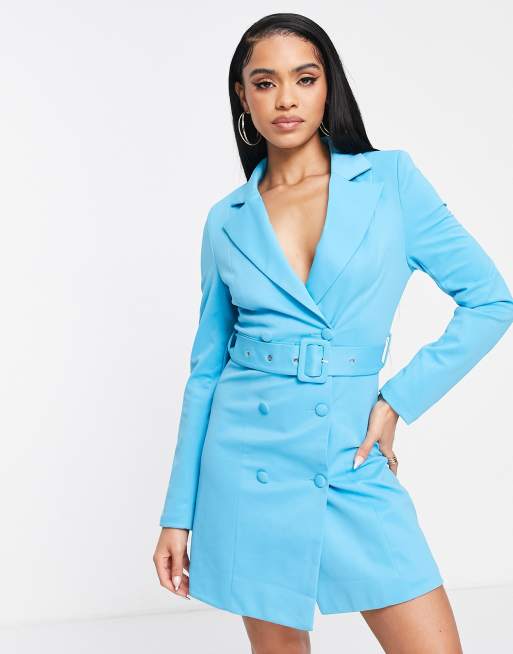 Baby blue deals blazer dress