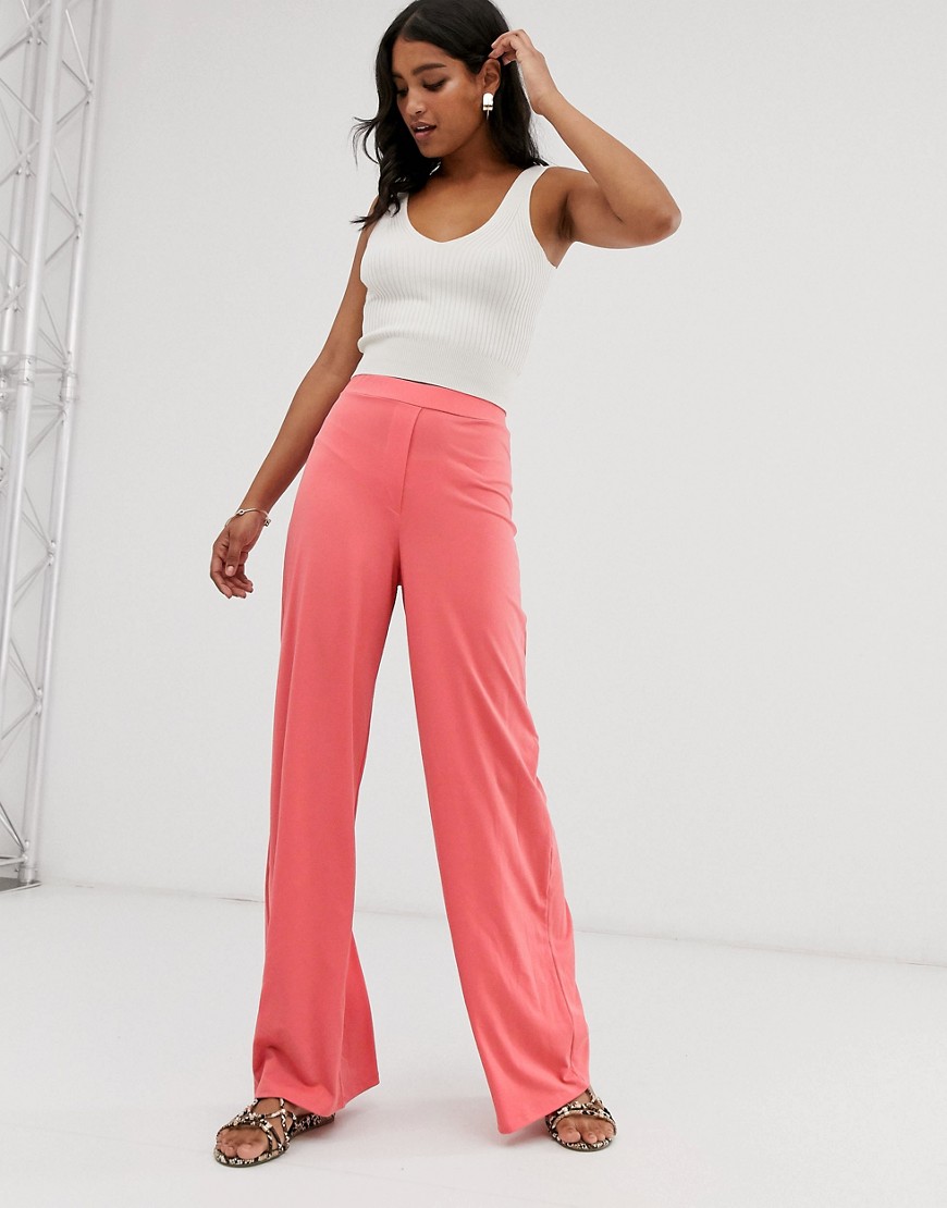 Unique21 wide leg trousers-Pink