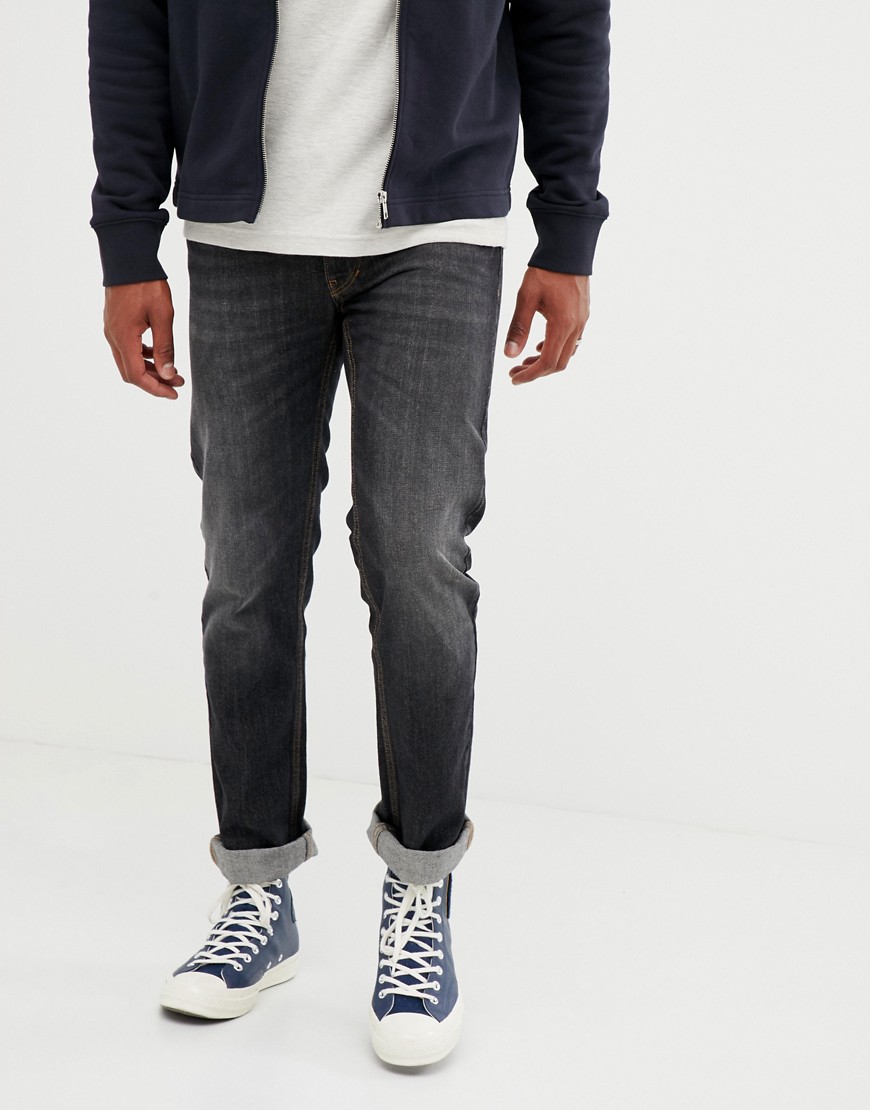 United Colors Of Benetton - Regular-fit jeans in indigo met wassing-Blauw