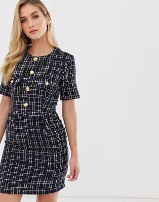 tweed dress asos