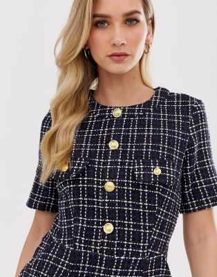 asos tweed dress