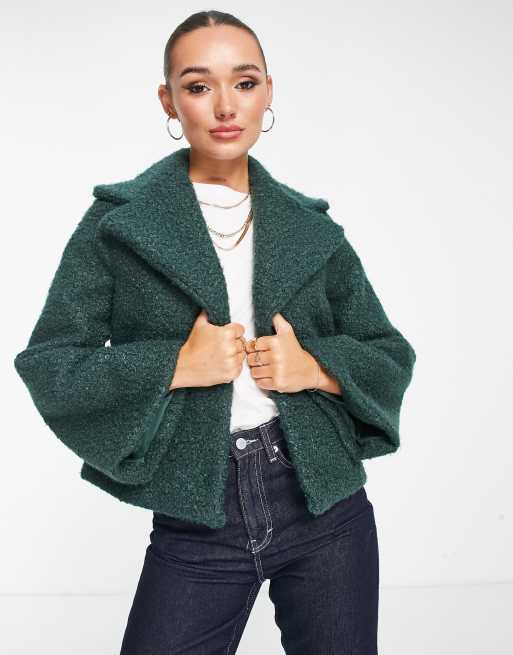 Forest green cheap teddy jacket