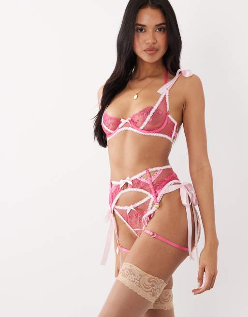 Untold Story Lost In Love underwired balcony bra in pink, 2 of 5