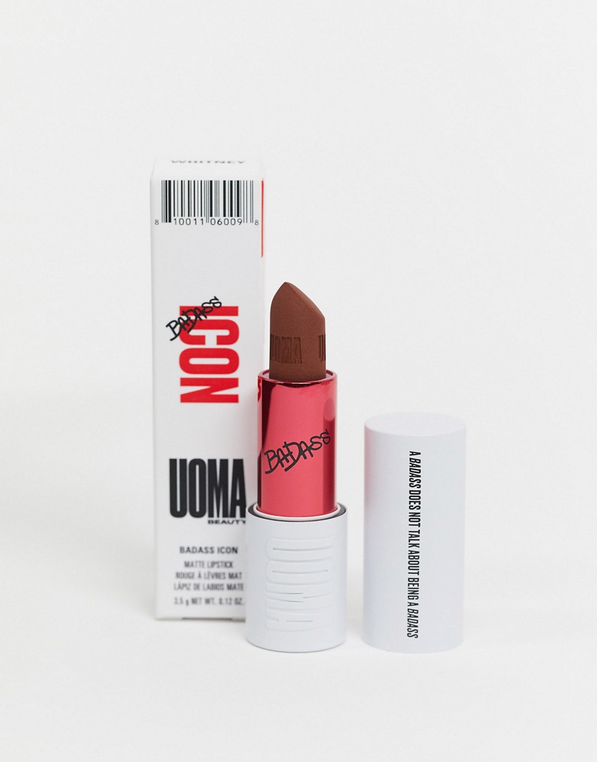 UOMA - Beauty - BadAss Icon Concentrated Matte Lippenstift - Tracy-Bruin