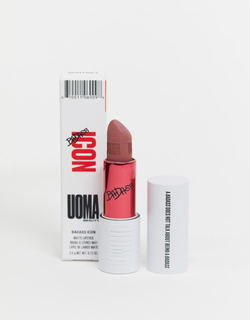 UOMA Beauty BadAss Icon - Skoncentrowana, matowa pomadka do ust o odcieniu Maya