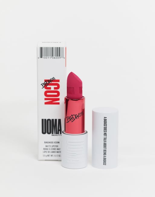 UOMA Beauty BadAss Icon - Skoncentrowana, matowa pomadka do ust o odcieniu Whitney