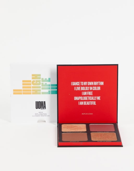 UOMA - Beauty Highlife Highlighter + Contour Gezichtspalet Volume 1. Medium tot diep