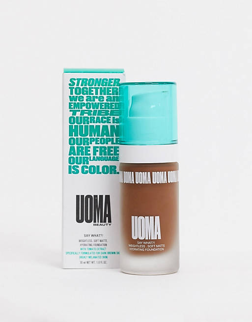 UOMA Beauty Say What?! Soft Matte Foundation Black Pearl
