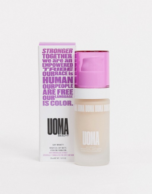 UOMA Beauty Say What?! Soft Matte Foundation White Pearl