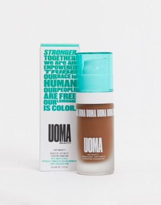 UOMA - Beauty Say What?! Zacht matte foundation - Black Pearl-Bruin