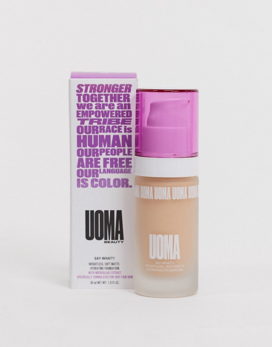 UOMA Beauty Say What?! - Zachte matte foundation met witte parels