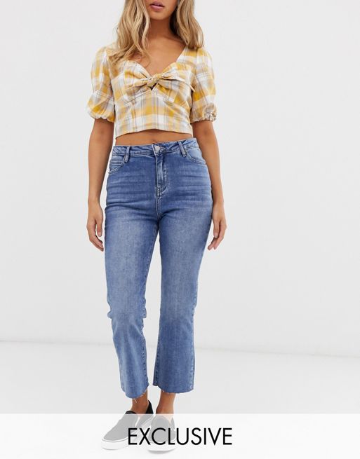 Urban Bliss cropped kicked flare jeans | ASOS