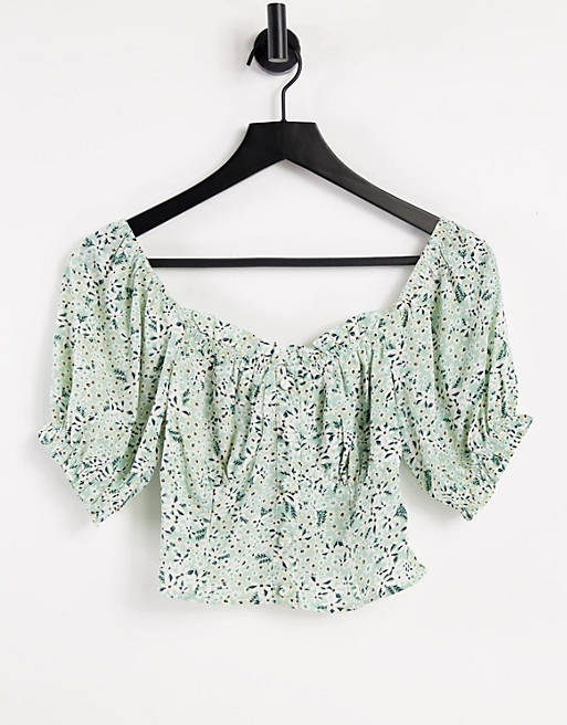 Urban Bliss floral cupped top in multi