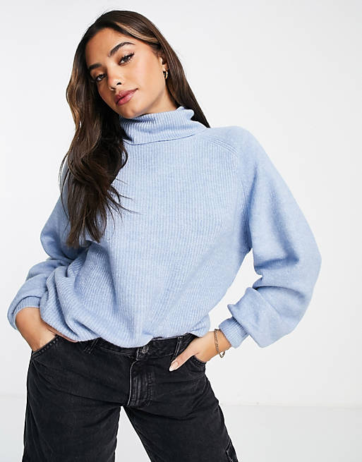 Jumpers & Cardigans Urban Bliss high neck jumper in blue 