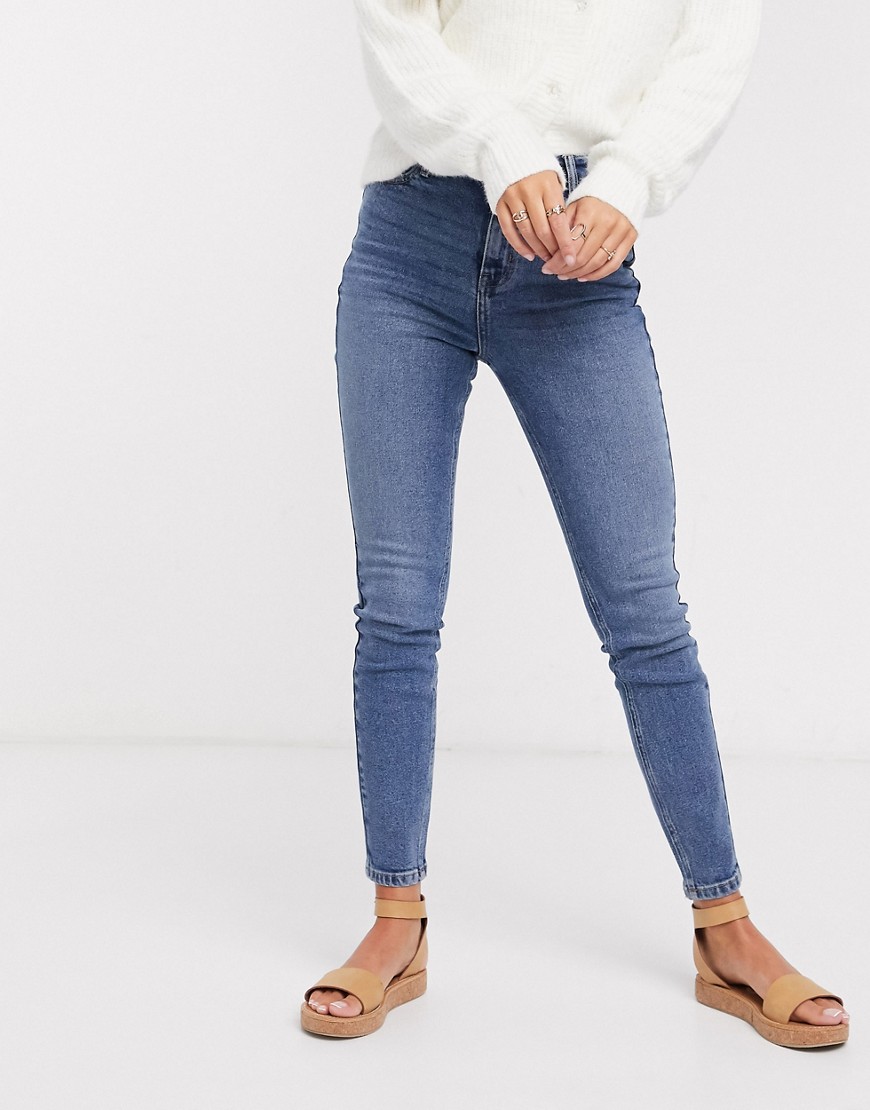 Urban Bliss high waisted skinny jeans in blue