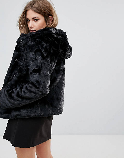 Urban Bliss Faux Fur Jacket Offer Store | jubileepark.in