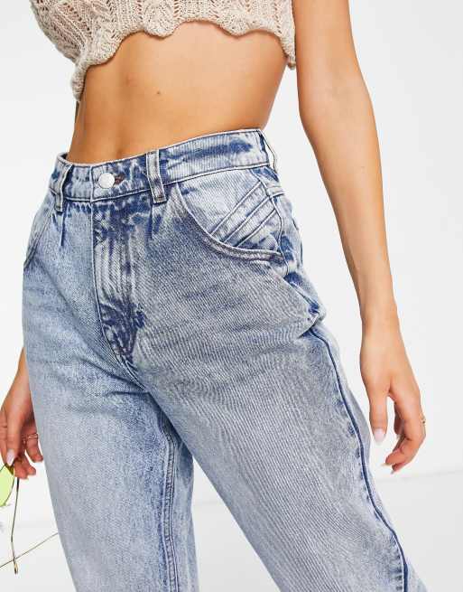 Urban Bliss - Jeans affusolati lavaggio medio con cuciture sul retro, 3 di 4