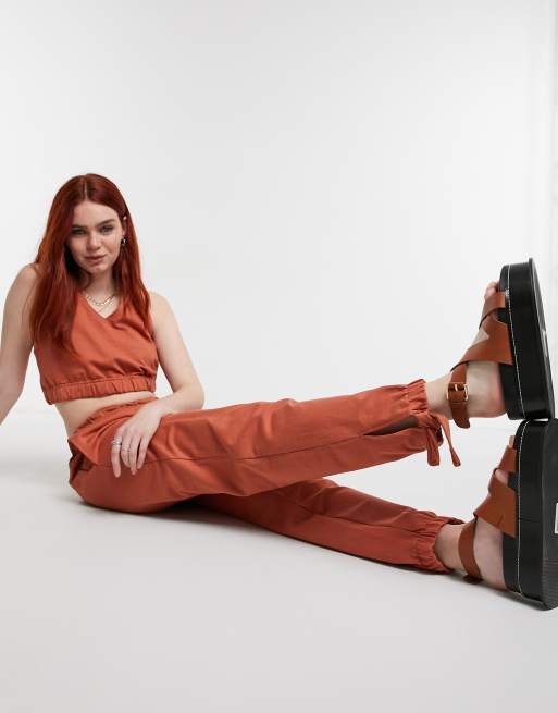 Urban Bliss - Jogger d'ensemble noué aux chevilles - Orange, 4 de 4