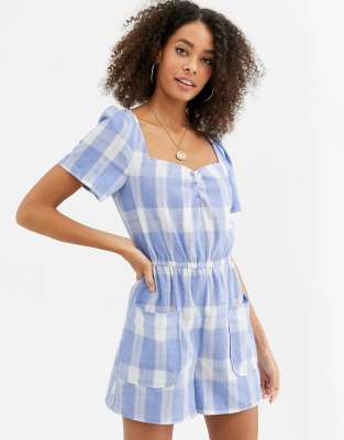 next gingham playsuit